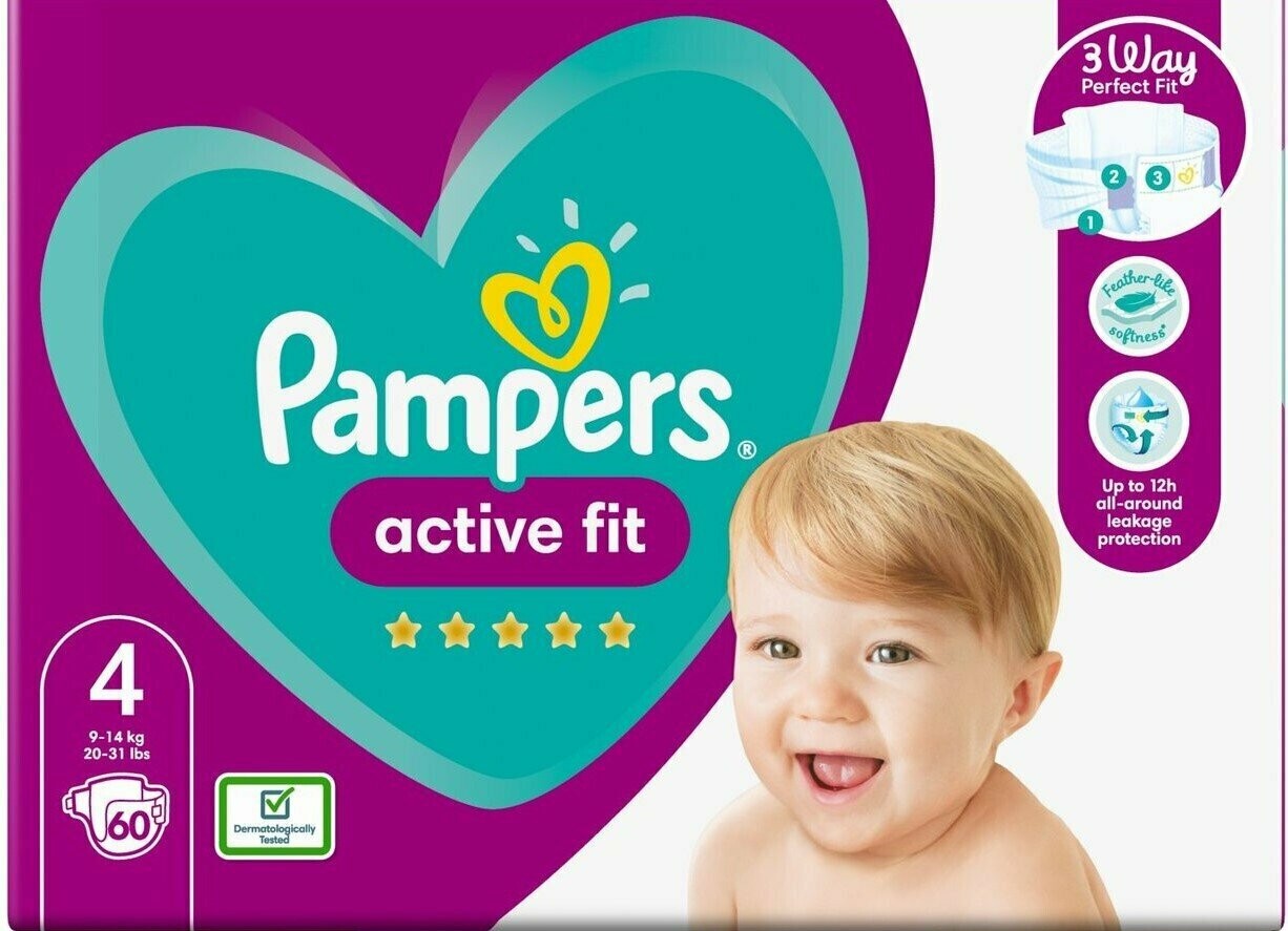 pampers active fit size 4 plus