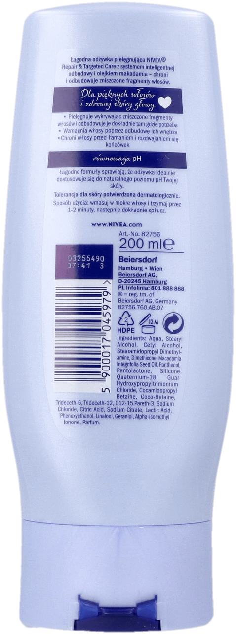 odżywka do włosów nivea intense repair rossmann