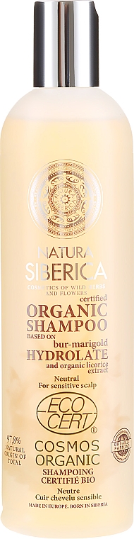 natura siberica organiczny szampon do włosów neutralny bez sl