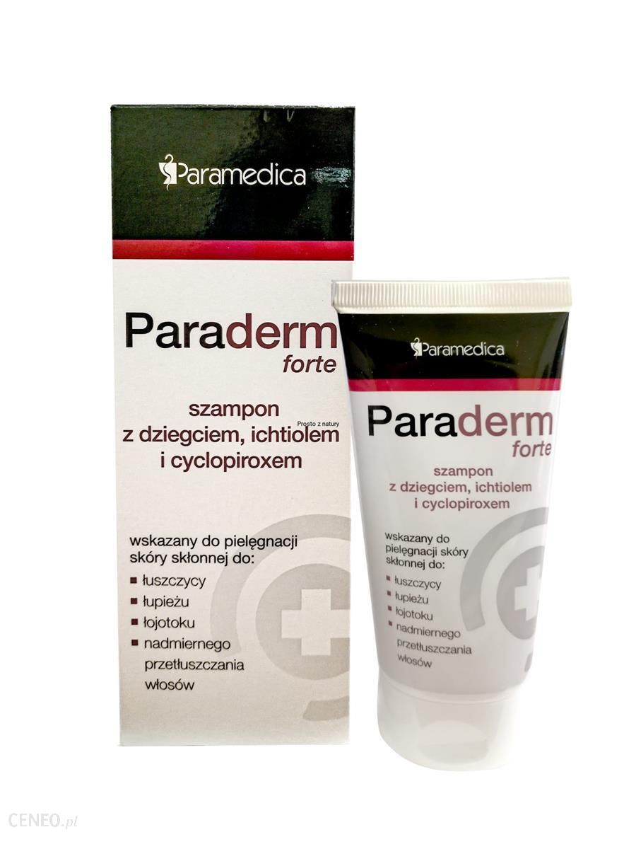 paraderm szampon z dziegciem 150g skład