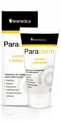 paraderm szampon z dziegciem