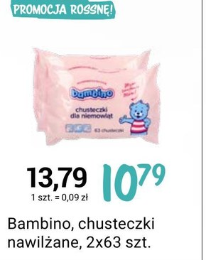 chusteczki nawilżane bambino rossmann