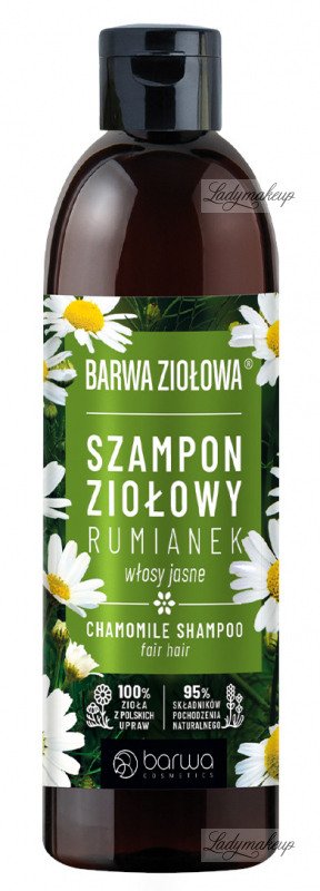 barwa ziołowa rumiankowy szampon do włosów jasnych inci