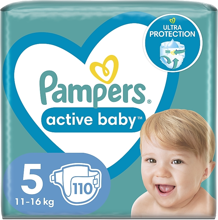 pampers active baby dry 5 110