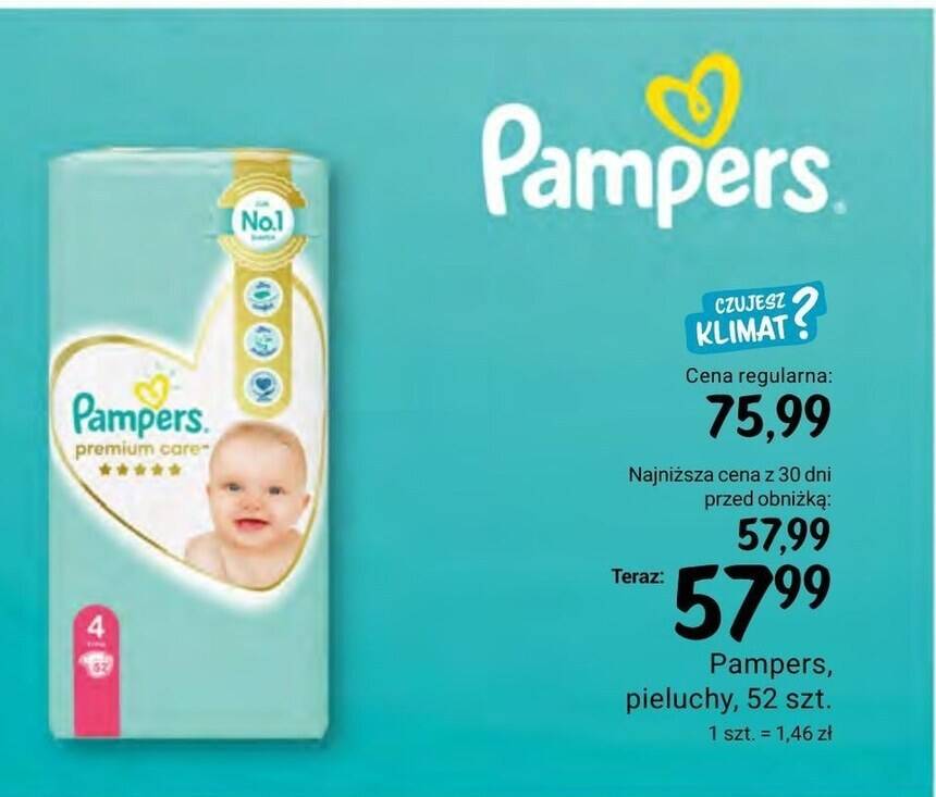 cena pieluszek pampers 1 w rossmanie