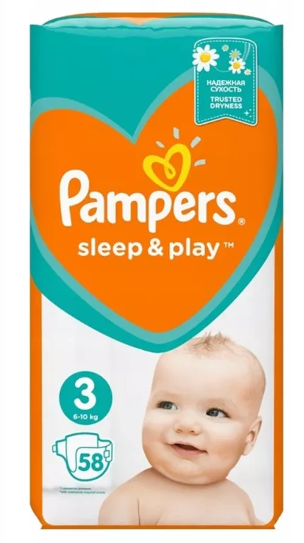 pampers sleep and play rozmiar 3 58 ztuk