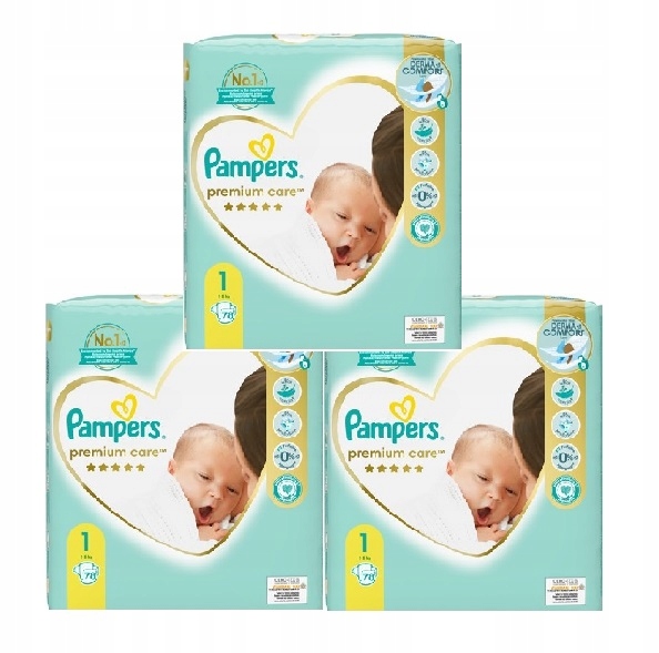 pampers premium care 1 78 szt allegro