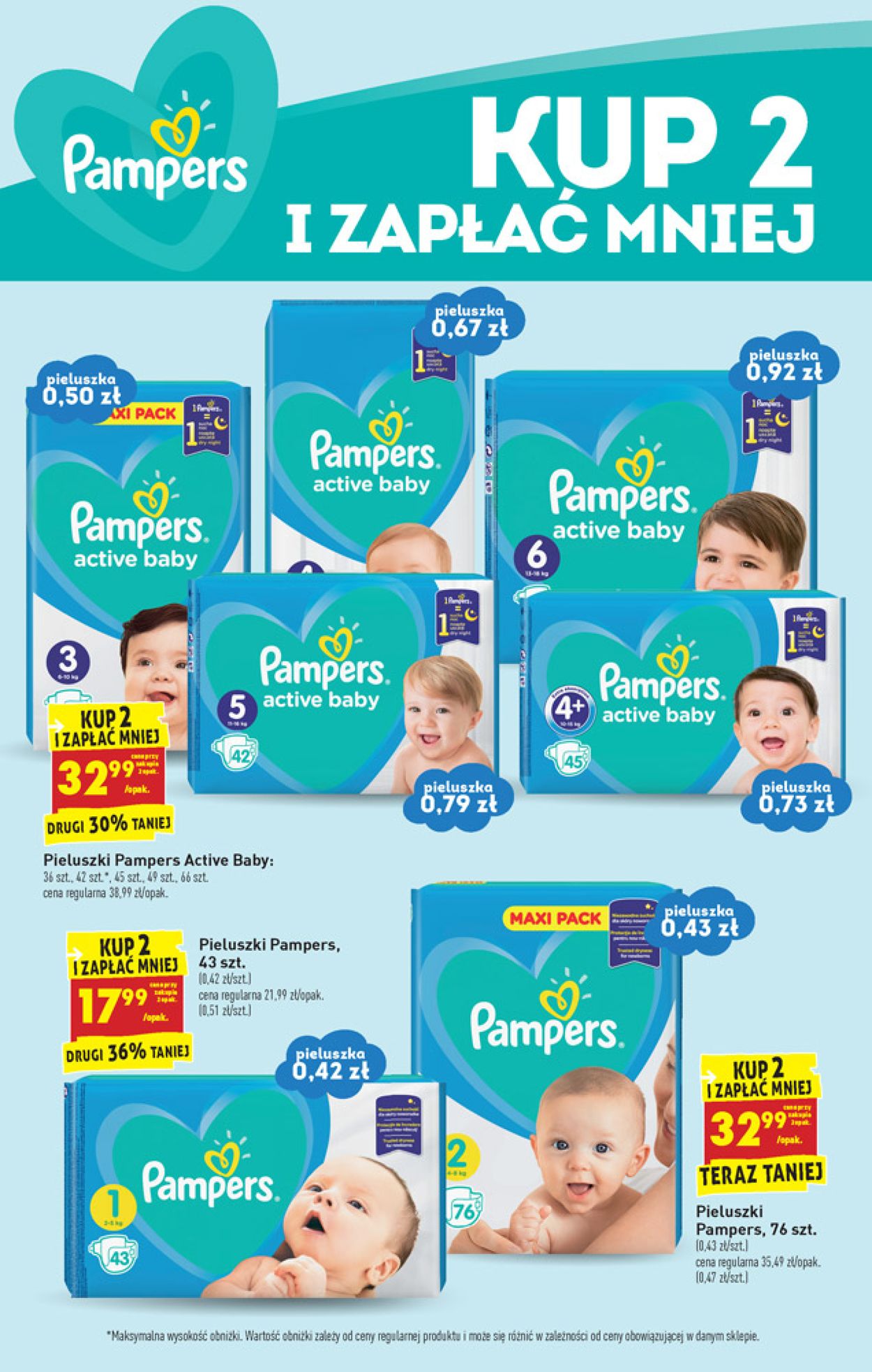 pampers active baby 1 biedronka gazetka 2019