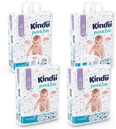 kindii pure&flex pieluchy maxi rozmiar 4