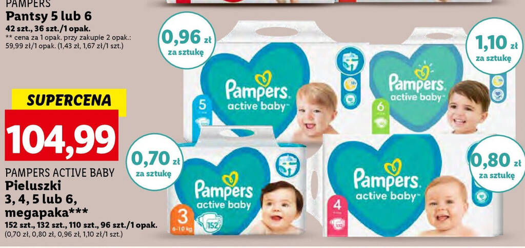 pieluszki pampers active baby-dry rosmann