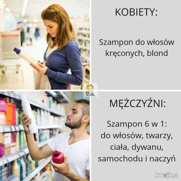 szampon dla facetow memy