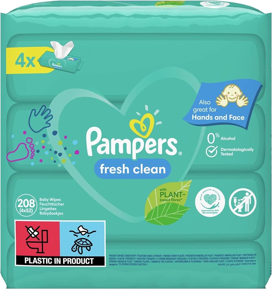 chusteczki pampers fresh clean z zamknięciem