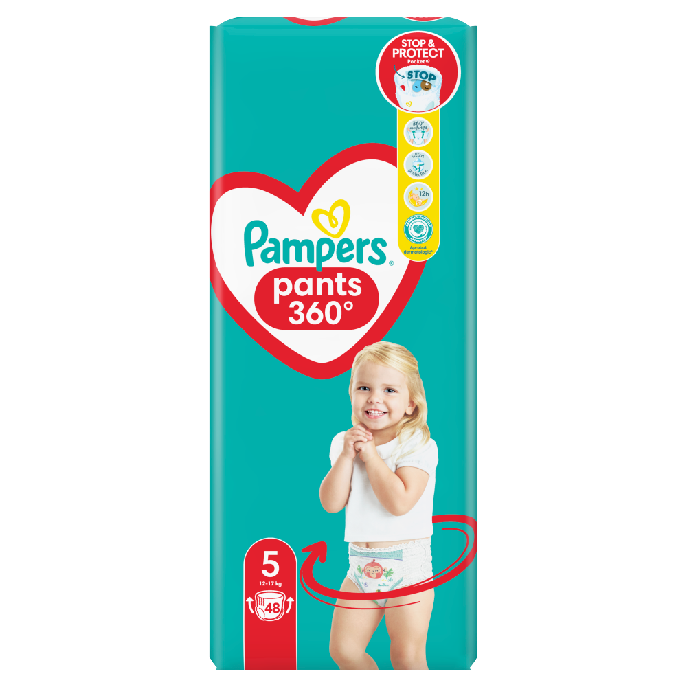 tesco pampersy pieluchomajtki 5