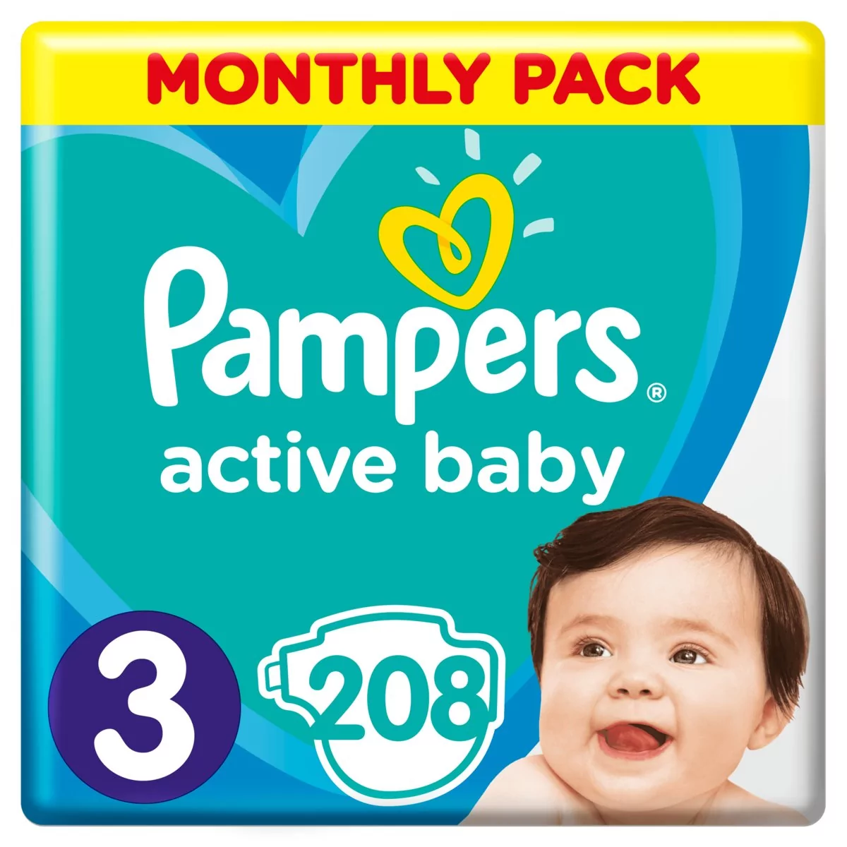 pampers 3 208 szt cena