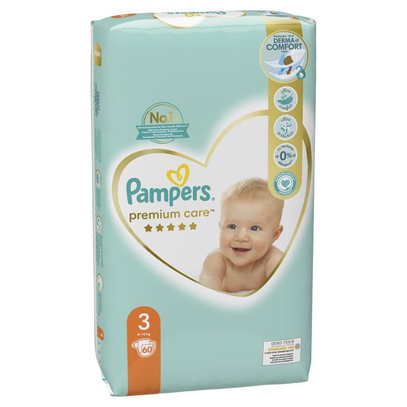 pampers premium care 3 60 szt