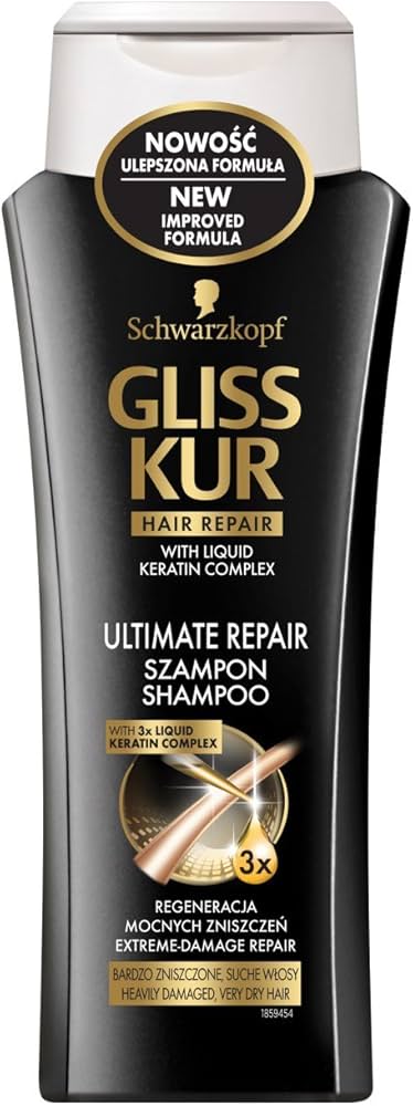 szampon gliss kur hair repair with liquid keratin complex