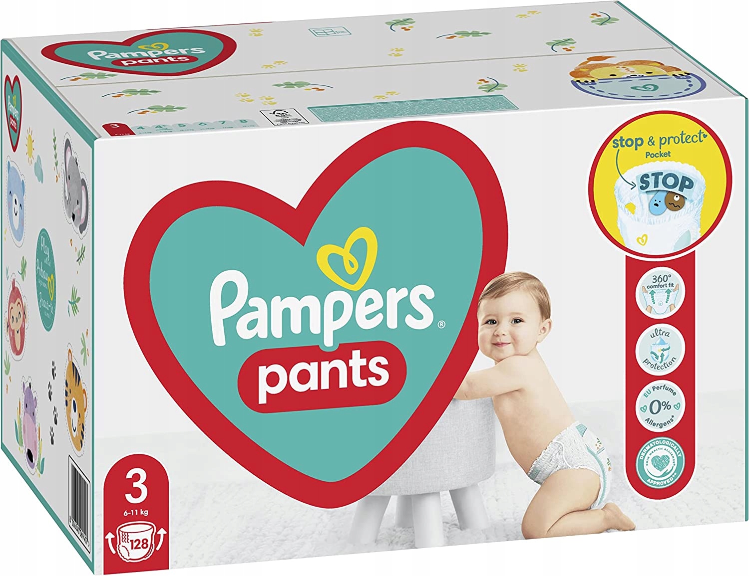 chłonne kanaliki pampers pants