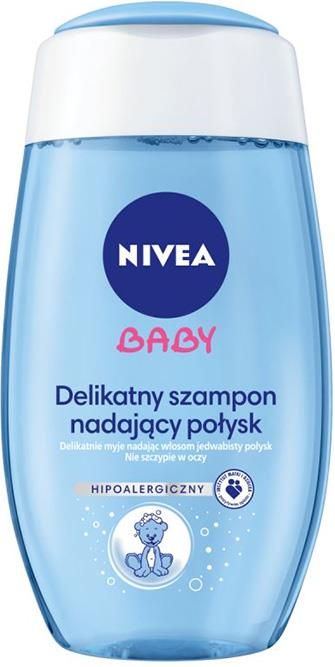 delikatny szampon nadający połysk nivea baby