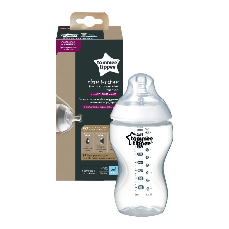 Tommee Tippee Closer To Nature Butelka do karmienia 3m+