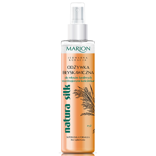 marion natura silk błyskawiczna odżywka do włosów łamliwych 150ml rossman