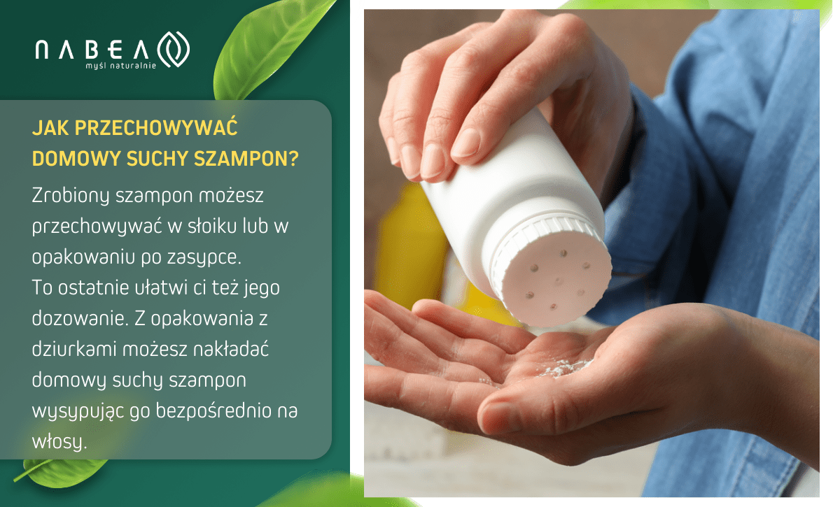 diy suchy szampon ciemne wlosy