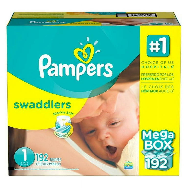 pampers mega box size 1