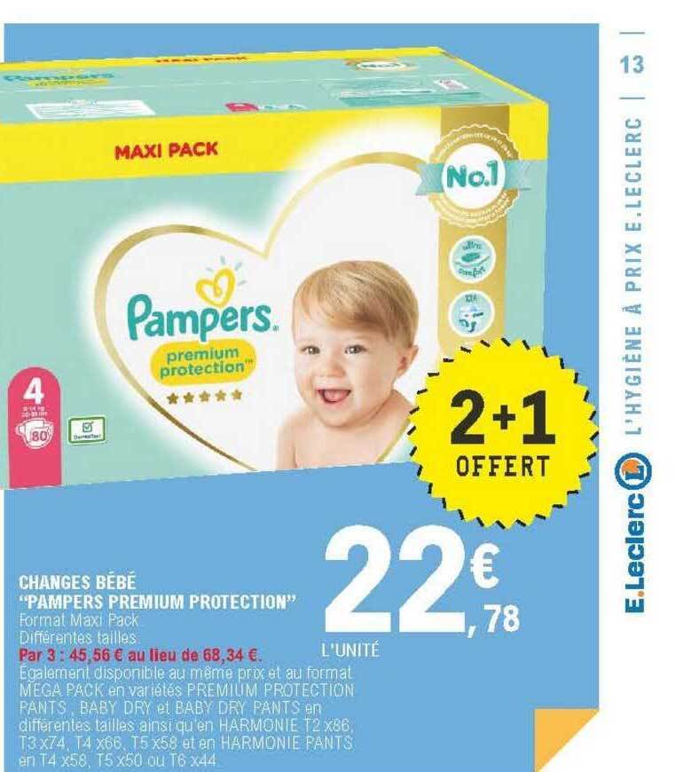 e leclerc pampers