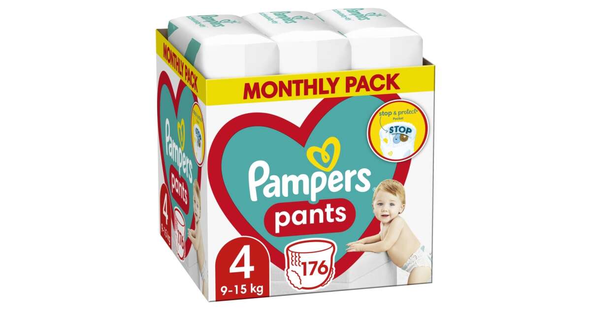 pampers pants 4 male opakowanie