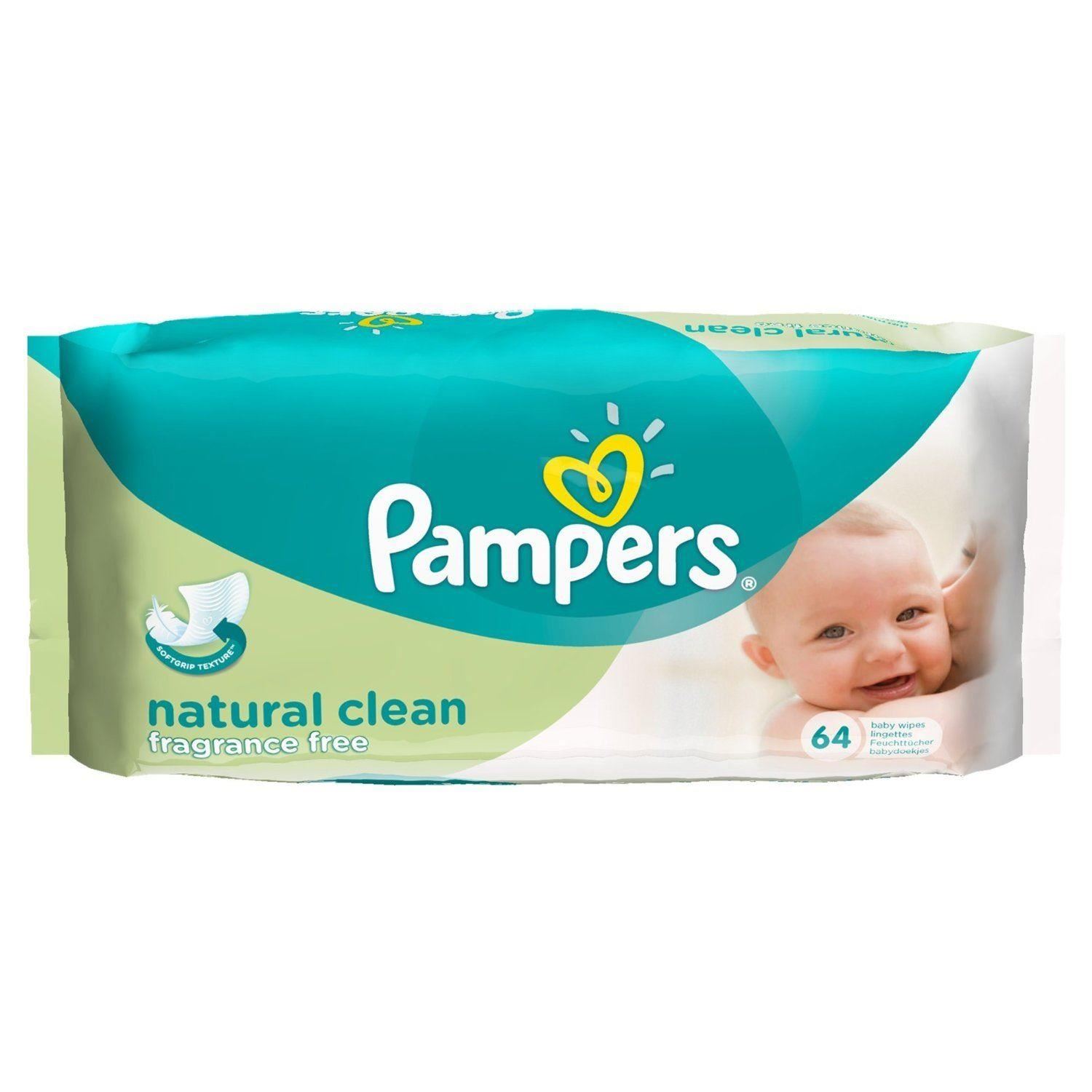 chusteczki pampers natural clean