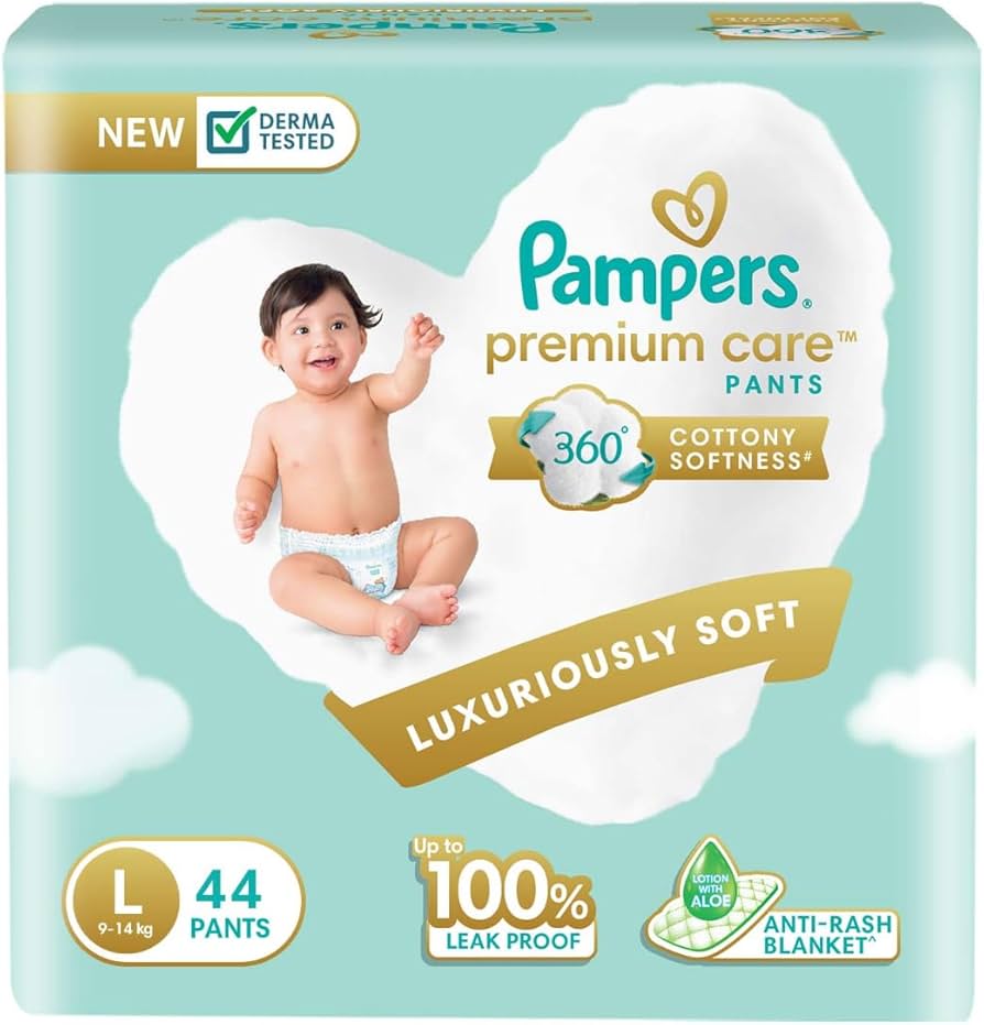 pampers prenium pants large