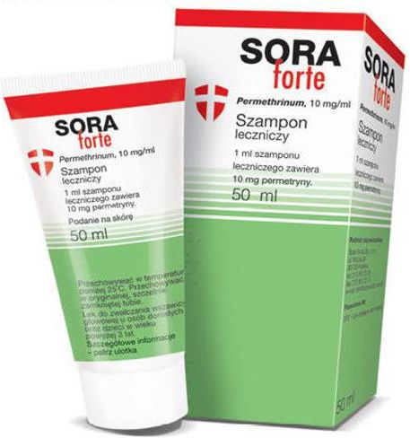 sora forte 10mg ml szampon leczniczy przeciw wszawicy 50ml