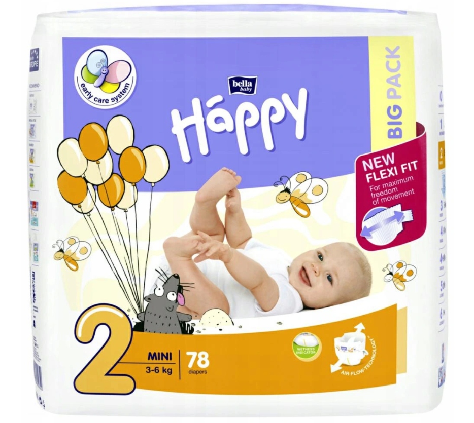 pampers happy 2 78szt