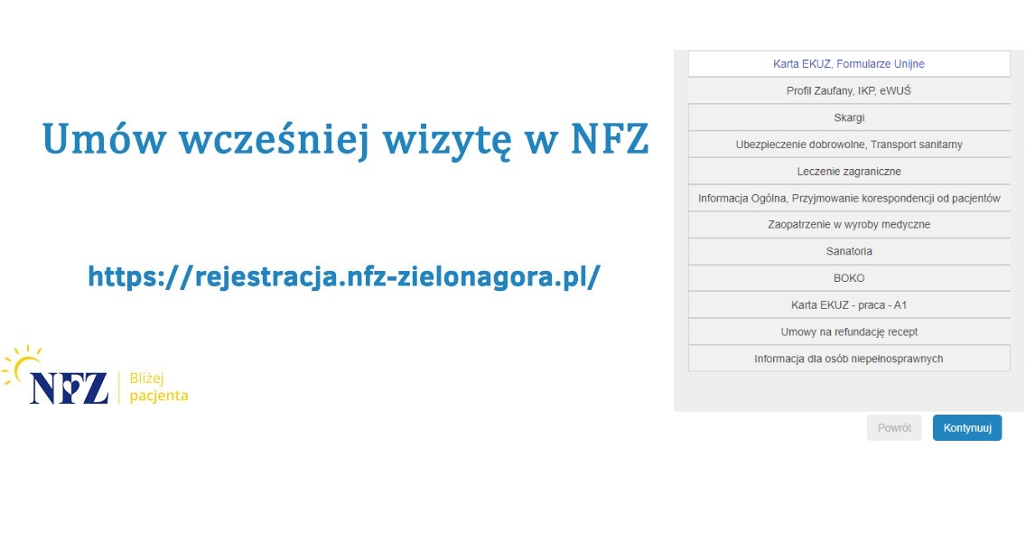 jak zarejestrowac zapotrzebowanie w nfz w zielonej gorze na pieluchomajtki