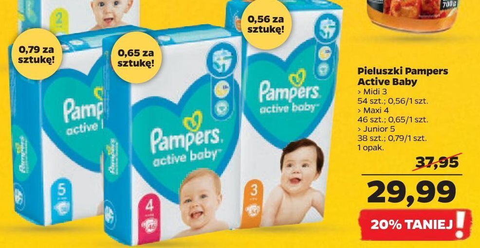 pampers pieluchy netto