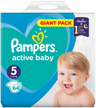 pieluchy pamper giant pack 5