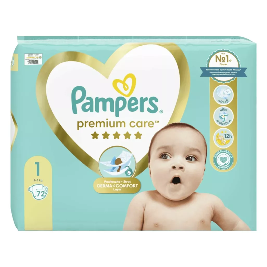 10 sztuk pampers premium care rozmiary