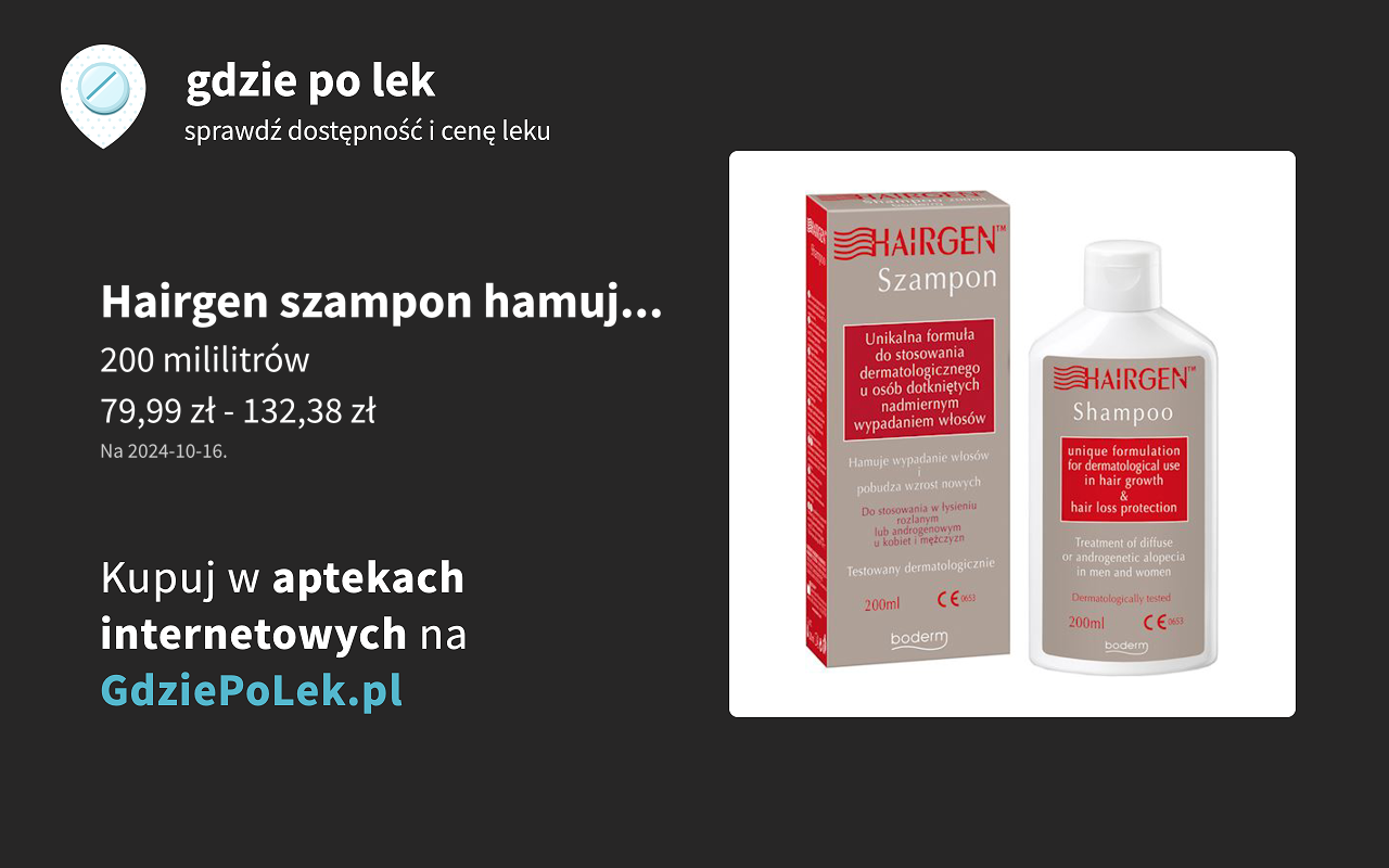 hairgen szampon cena