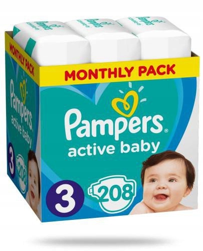 pampers active baby 3 zapas 208