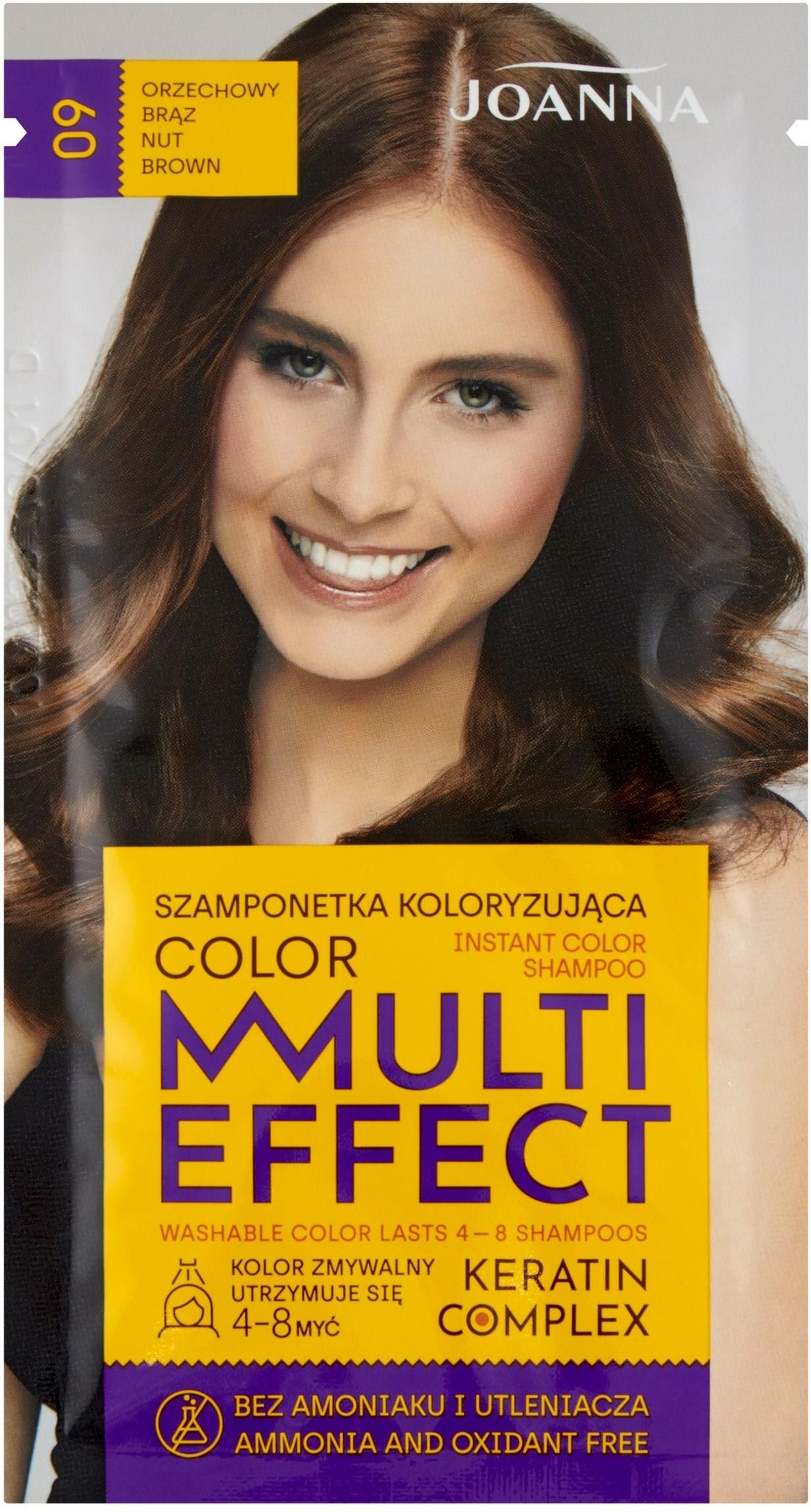 joanna multi effect color 09 orzechowy brąz szampon koloryzujący