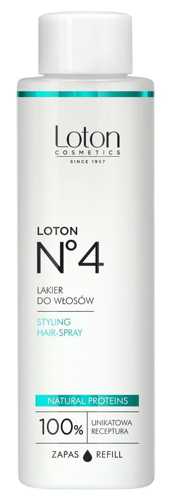 lakier loton do włosów