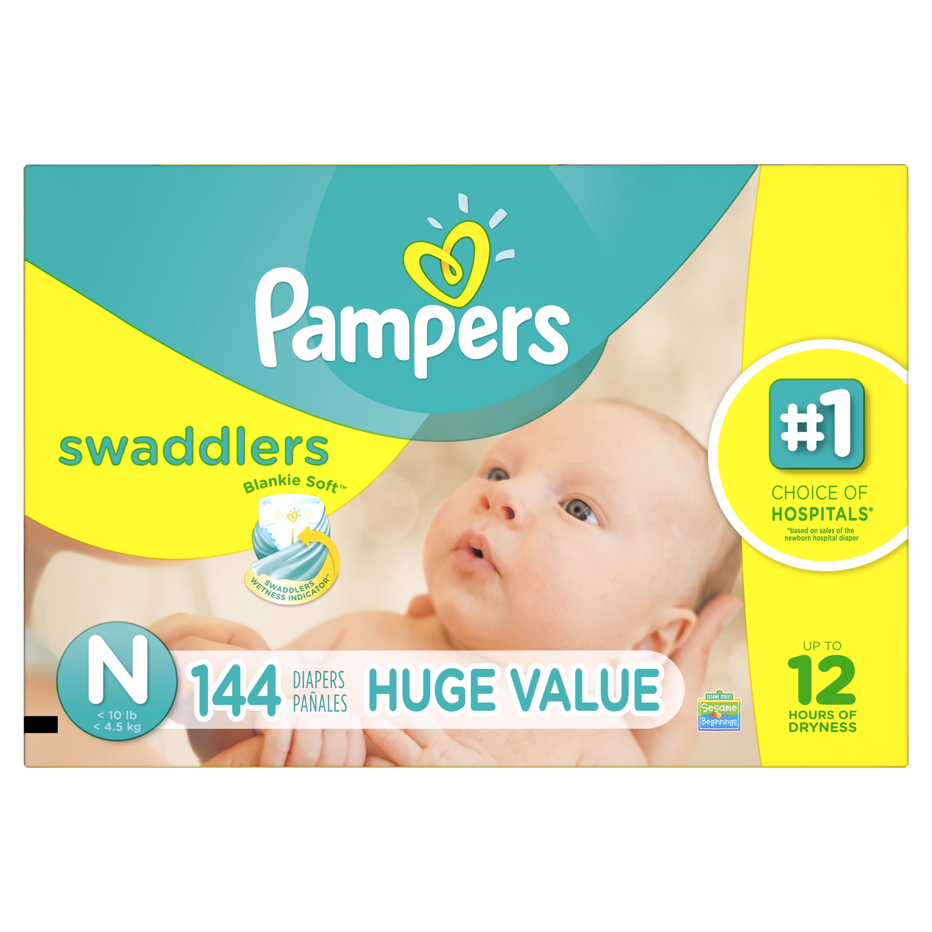 piel pampers 2 box mini 144