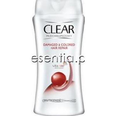 clear damaged & colored hair repair szampon przeciwłupieżowy 400ml