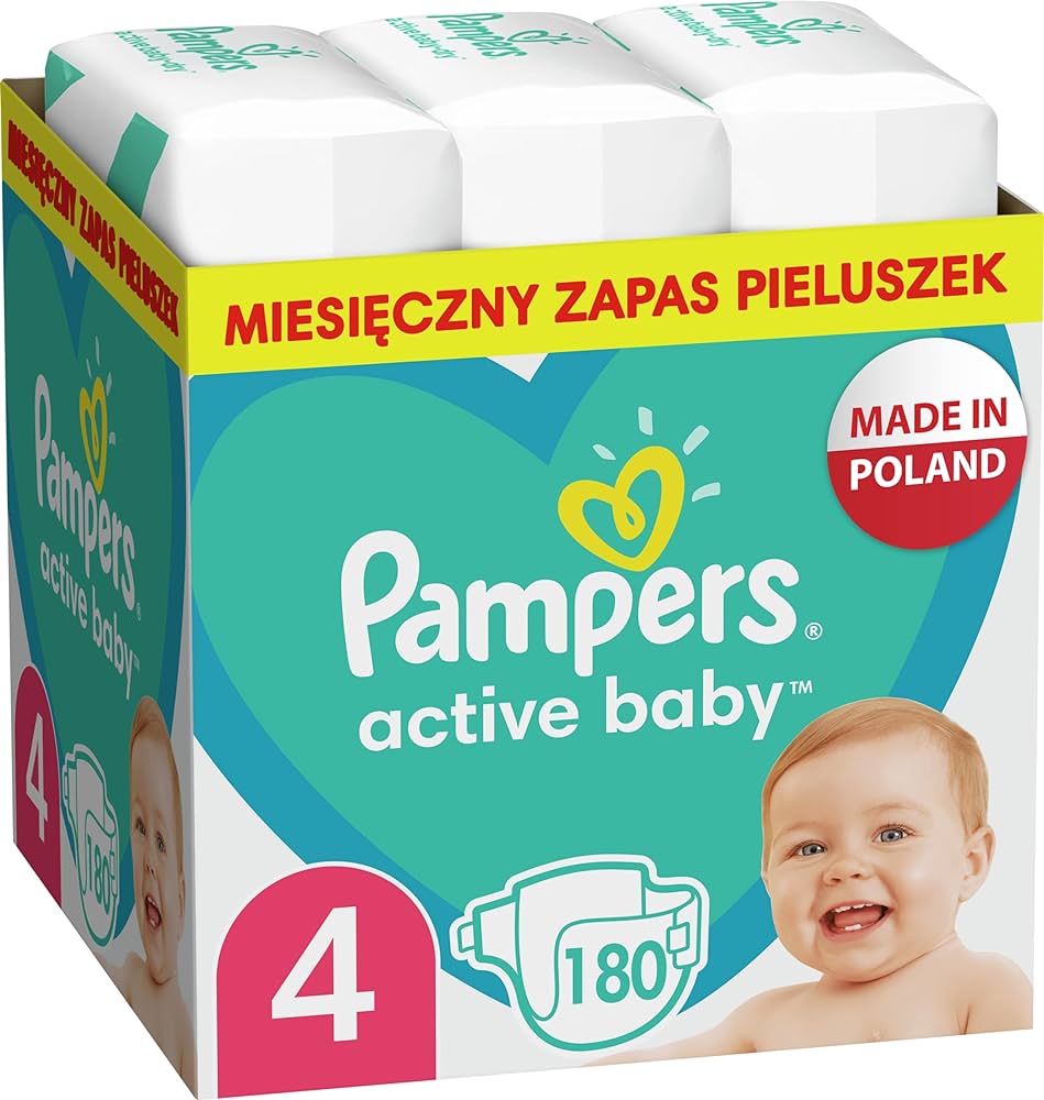 pampers active baby 4 64 szt