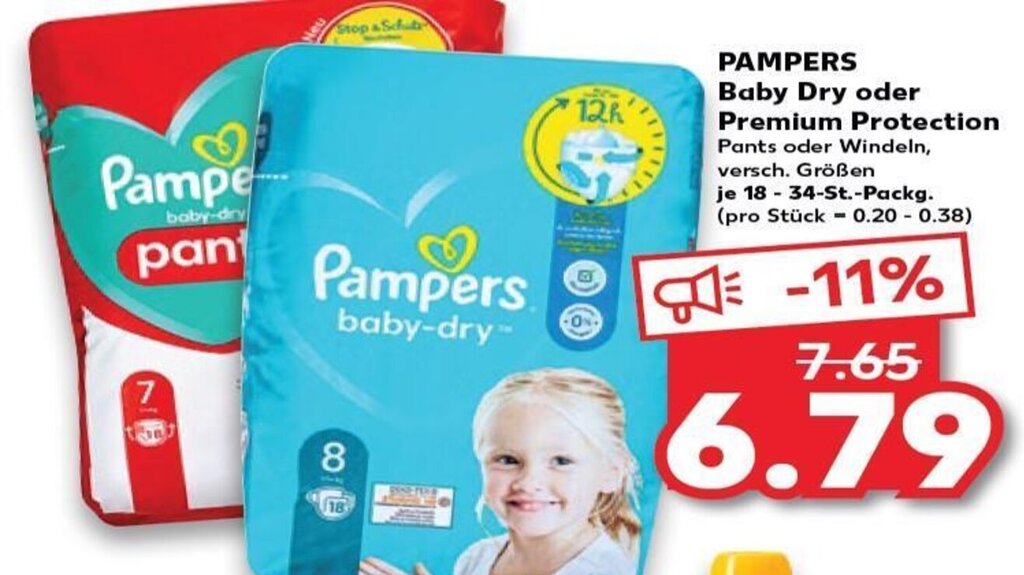 kaufland pampers 34