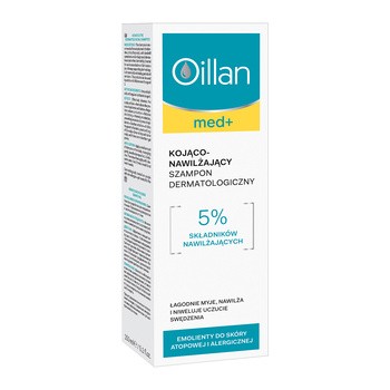 oillan med+ kojąco nawilżający szampon dermatologiczny