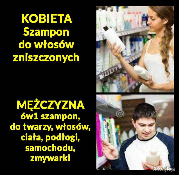 mem szampon dla kobiet vs szamponem mężczyzn