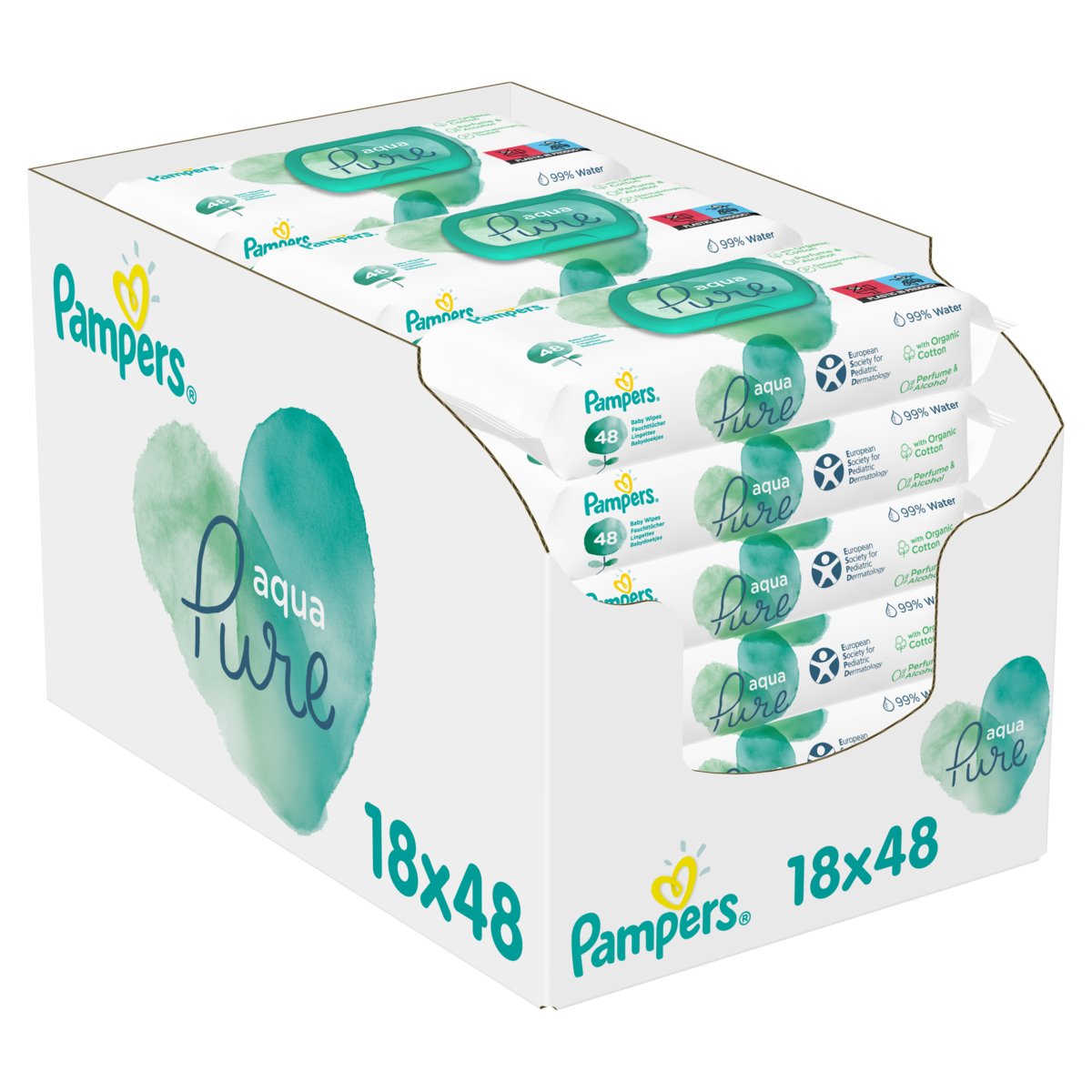 pampers chusteczki nawilżające aqua pure