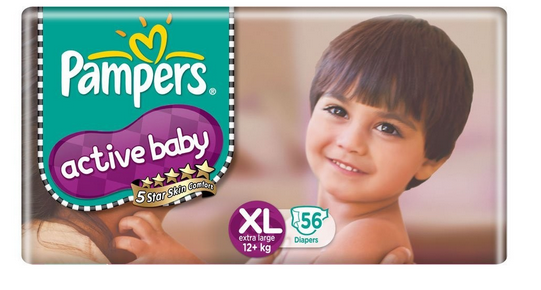 pampers active baby x large