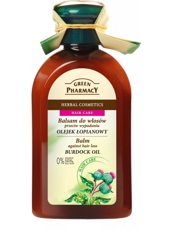 green pharmacy balsam do włosów przeciw wypadaniu olejek łopianowy 300ml