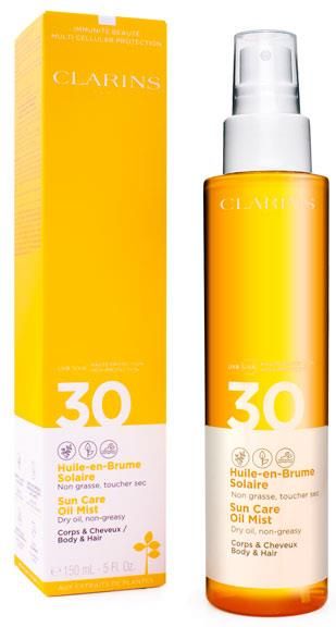 clarins olejek do włosów spf 30